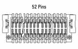 Dimensioner Zero8 Plug, lige, 52-polet