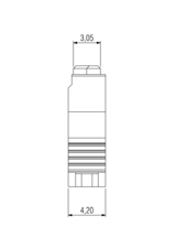 Dimensioner One27 IDC-stik, 40-polet