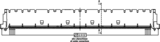 Colibri-stik 8 mm, 440-polet – dimensioner